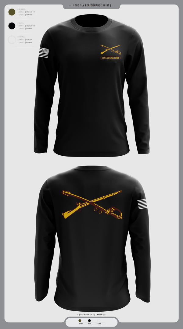 Long Sleeve Performance Shirt, State Defense Force, Army, Teamtime, Team time, sublimation, custom sports apparel, team uniforms, spirit wear, spiritwear, sports uniforms, custom shirts, team store, custom team store, fundraiser sports, apparel fundraiser