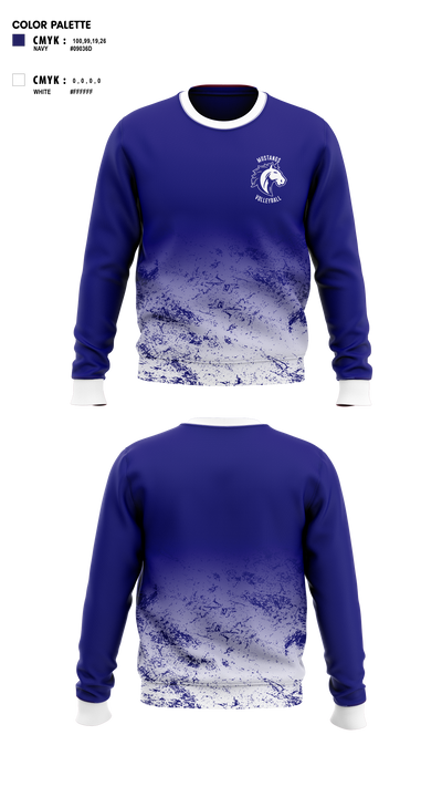 Mustangs Volleyball 81699513 Crew Neck Sweatshirt - 1