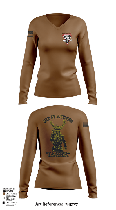 MFRC 40243185 Women's Long Sleeve V-neck Shirt - 137
