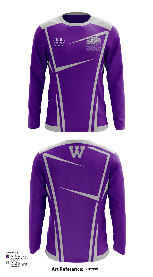 Long Sleeve Performance Shirt, Walnut Middle School, Spirit Store, Teamtime, Team time, sublimation, custom sports apparel, team uniforms, spirit wear, spiritwear, sports uniforms, custom shirts, team store, custom team store, fundraiser sports, apparel fundraiser