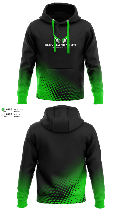 Cleveland Youth Running Club 35582645 Hoodie - 3