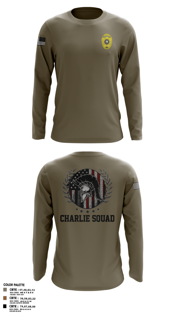 Long Sleeve Performance Shirt, Charlie SquadCharlie SquadCNT (Crisis Negotiation Team), Police, Teamtime, Team time, sublimation, custom sports apparel, team uniforms, spirit wear, spiritwear, sports uniforms, custom shirts, team store, custom team store, fundraiser sports, apparel fundraiser