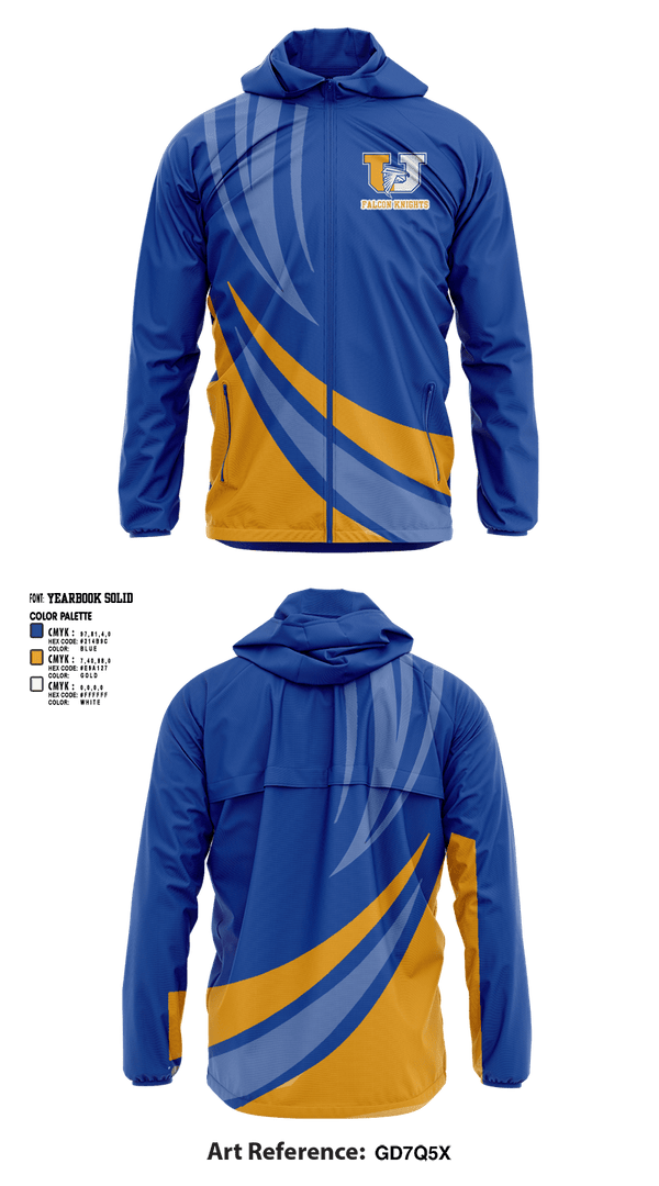 Windbreaker, FalconKnights, Cheer, Teamtime, Team time, sublimation, custom sports apparel, team uniforms, spirit wear, spiritwear, sports uniforms, custom shirts, team store, custom team store, fundraiser sports, apparel fundraiser
