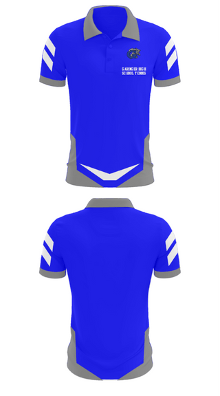 Short Sleeve Performance Polo, Garinger High School Tennis, Spirit Store, Teamtime, Team time, sublimation, custom sports apparel, team uniforms, spirit wear, spiritwear, sports uniforms, custom shirts, team store, custom team store, fundraiser sports, apparel fundraiser