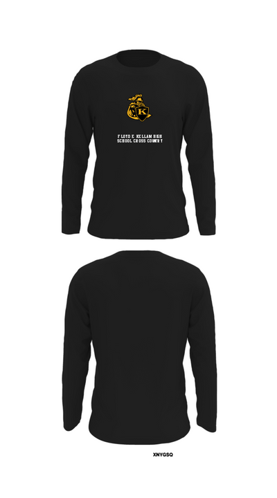 Floyd E Kellam High School Cross Country 93737190 Long Sleeve Performance Shirt - 27