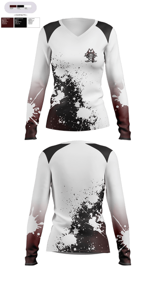 Womens Long Sleeve Vneck Shirt, Mankato Area Youth Baseball Association, Baseball, Teamtime, Team time, sublimation, custom sports apparel, team uniforms, spirit wear, spiritwear, sports uniforms, custom shirts, team store, custom team store, fundraiser sports, apparel fundraiser