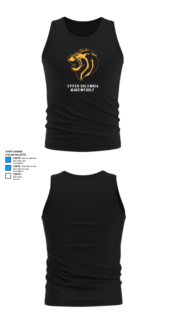 Tank Top, Upper Columbia Academy Golf, Golf, Teamtime, Team time, sublimation, custom sports apparel, team uniforms, spirit wear, spiritwear, sports uniforms, custom shirts, team store, custom team store, fundraiser sports, apparel fundraiser