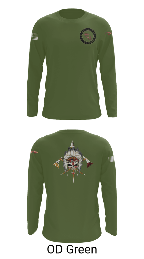 Long Sleeve Performance Shirt, Seminole Battalion, Army, Teamtime, Team time, sublimation, custom sports apparel, team uniforms, spirit wear, spiritwear, sports uniforms, custom shirts, team store, custom team store, fundraiser sports, apparel fundraiser