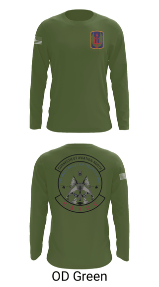 Long Sleeve Performance Shirt, 1-169th E Company, National Guard, Teamtime, Team time, sublimation, custom sports apparel, team uniforms, spirit wear, spiritwear, sports uniforms, custom shirts, team store, custom team store, fundraiser sports, apparel fundraiser