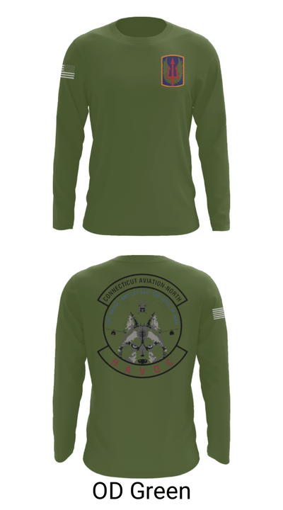 1-169th E Company 39061427 Long Sleeve Performance Shirt - 44