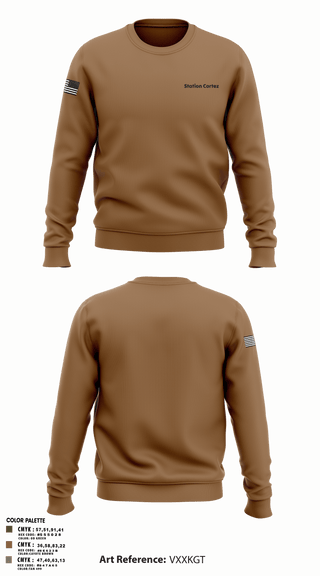 Crew Neck Sweatshirt, Station Cortez, Coast Guard, Teamtime, Team time, sublimation, custom sports apparel, team uniforms, spirit wear, spiritwear, sports uniforms, custom shirts, team store, custom team store, fundraiser sports, apparel fundraiser