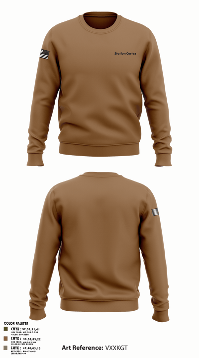 Station Cortez 77763143 Crew Neck Sweatshirt - 4