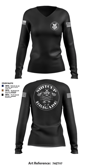Womens Long Sleeve Vneck Shirt, USS Patriot, Navy, Teamtime, Team time, sublimation, custom sports apparel, team uniforms, spirit wear, spiritwear, sports uniforms, custom shirts, team store, custom team store, fundraiser sports, apparel fundraiser