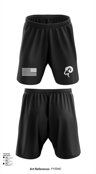Athletic Shorts With Pockets, AFJROTC FL-034, Air Force, Teamtime, Team time, sublimation, custom sports apparel, team uniforms, spirit wear, spiritwear, sports uniforms, custom shirts, team store, custom team store, fundraiser sports, apparel fundraiser