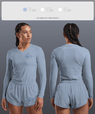Womens Long Sleeve Vneck Shirt, Elite Coats 502, , Teamtime, Team time, sublimation, custom sports apparel, team uniforms, spirit wear, spiritwear, sports uniforms, custom shirts, team store, custom team store, fundraiser sports, apparel fundraiser