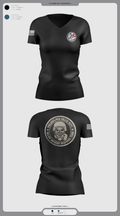 Philadelphia Police Counter Terrorism Operations 96724572 Women's Short Sleeve V-neck Shirt - 1