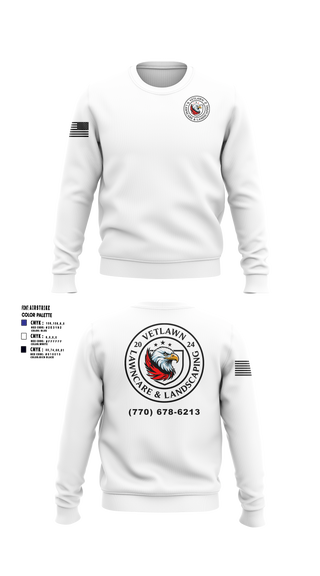 Crew Neck Sweatshirt, VetLawn, Army, Teamtime, Team time, sublimation, custom sports apparel, team uniforms, spirit wear, spiritwear, sports uniforms, custom shirts, team store, custom team store, fundraiser sports, apparel fundraiser
