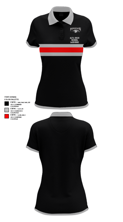 Alta High School Lacrosse 46113086 Short Sleeve Performance Polo - 37