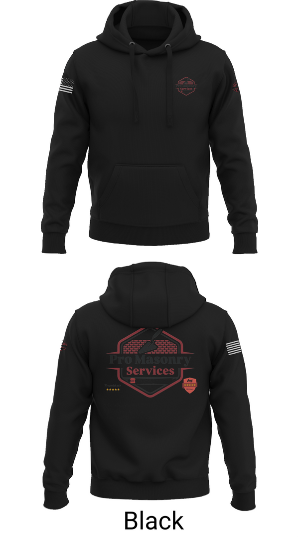 Hoodie, Pro Masonry Services LLC, , Teamtime, Team time, sublimation, custom sports apparel, team uniforms, spirit wear, spiritwear, sports uniforms, custom shirts, team store, custom team store, fundraiser sports, apparel fundraiser