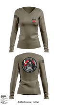 C co 3-227 AHB 18591902 Women's Long Sleeve V-neck Shirt - 1
