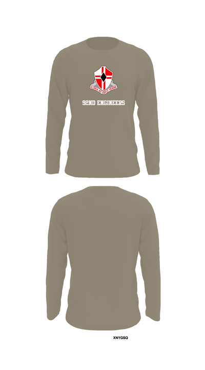 92nd Engineers 80974269 Long Sleeve Performance Shirt 72