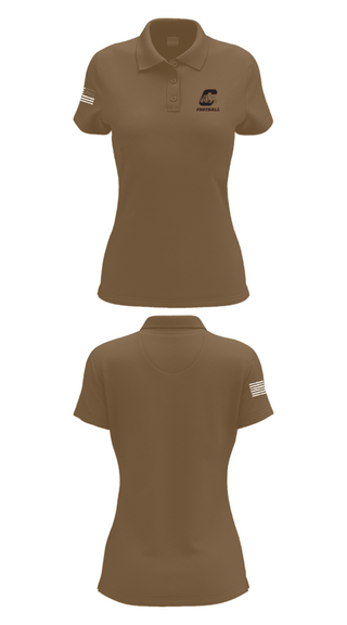 Women's Short Sleeve Performance Polo, Central High School Football, Football, Teamtime, Team time, sublimation, custom sports apparel, team uniforms, spirit wear, spiritwear, sports uniforms, custom shirts, team store, custom team store, fundraiser sports, apparel fundraiser