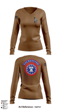 10th SFG(A) 89775872 Women's Long Sleeve V-neck Shirt - 1