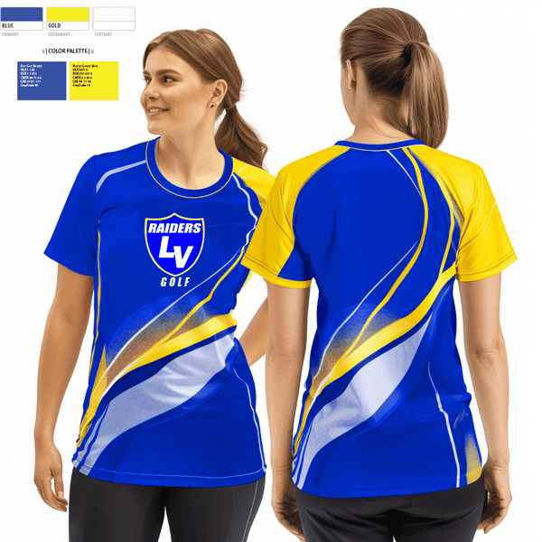 Womens Short Sleeve Vneck Shirt, Logan View High School Golf, Golf, Teamtime, Team time, sublimation, custom sports apparel, team uniforms, spirit wear, spiritwear, sports uniforms, custom shirts, team store, custom team store, fundraiser sports, apparel fundraiser