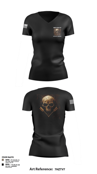 Womens Short Sleeve Vneck Shirt, 389th MI BN, Army, Teamtime, Team time, sublimation, custom sports apparel, team uniforms, spirit wear, spiritwear, sports uniforms, custom shirts, team store, custom team store, fundraiser sports, apparel fundraiser