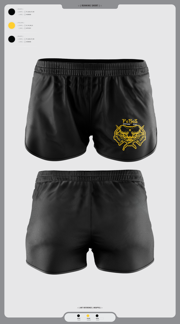 Womens Shorts, PeReZ Tattoos, , Teamtime, Team time, sublimation, custom sports apparel, team uniforms, spirit wear, spiritwear, sports uniforms, custom shirts, team store, custom team store, fundraiser sports, apparel fundraiser
