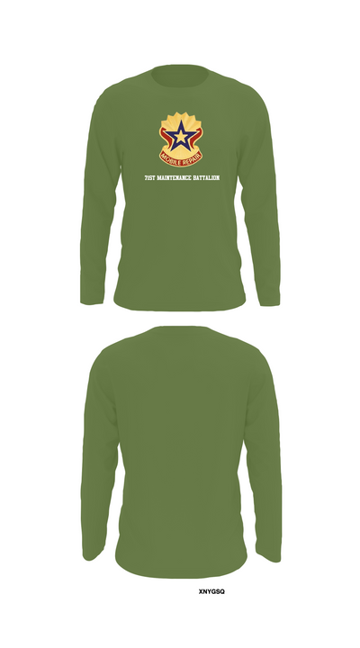 71st Maintenance Battalion 17381729 Long Sleeve Performance Shirt 52