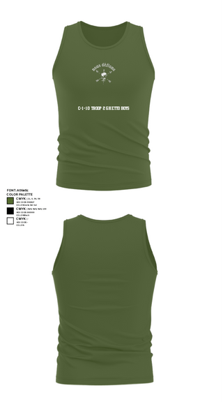 Tank Top, C-1-10 Troop 2 Ghetto Boys, Army, Teamtime, Team time, sublimation, custom sports apparel, team uniforms, spirit wear, spiritwear, sports uniforms, custom shirts, team store, custom team store, fundraiser sports, apparel fundraiser
