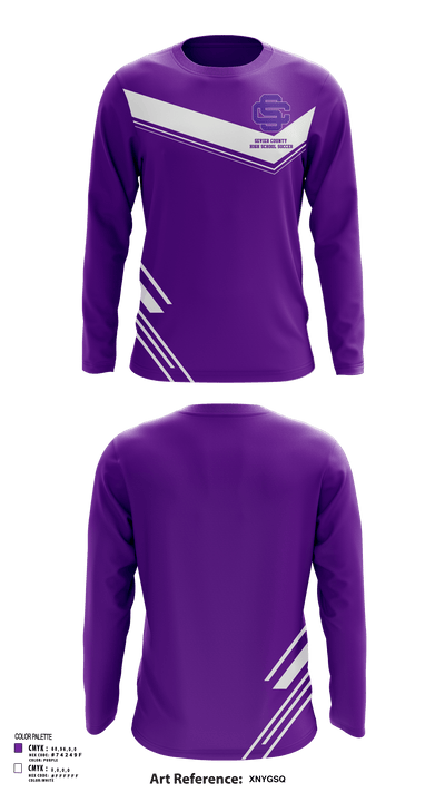 Sevier County High School Soccer 82896326 Long Sleeve Performance Shirt - 127