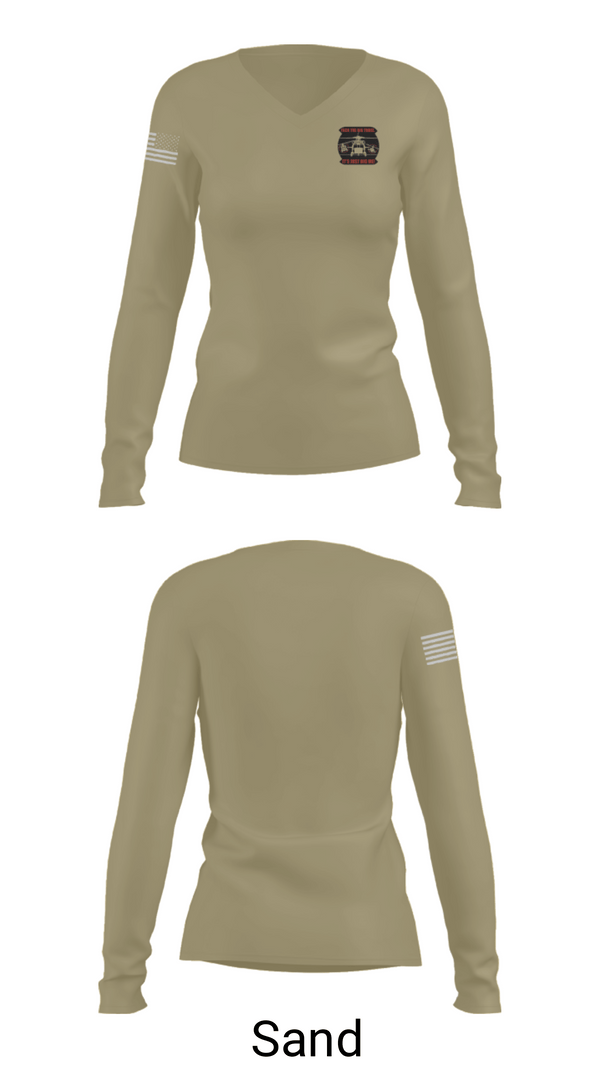 Women's Long Sleeve Vneck Shirt, 24-922, Army, Teamtime, Team time, sublimation, custom sports apparel, team uniforms, spirit wear, spiritwear, sports uniforms, custom shirts, team store, custom team store, fundraiser sports, apparel fundraiser