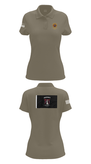 Womens Short Sleeve Performance Polo, MARDET Fort Leonard Wood (FLW) DoD Interservice Non-Lethal Individual Weapons Instructor's Course Fort Leonard Wood Basic Military Police School House, , Teamtime, Team time, sublimation, custom sports apparel, team uniforms, spirit wear, spiritwear, sports uniforms, custom shirts, team store, custom team store, fundraiser sports, apparel fundraiser