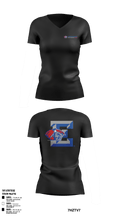Estacado High School Cheer 9310800 Women's Short Sleeve V-neck Shirt - 43