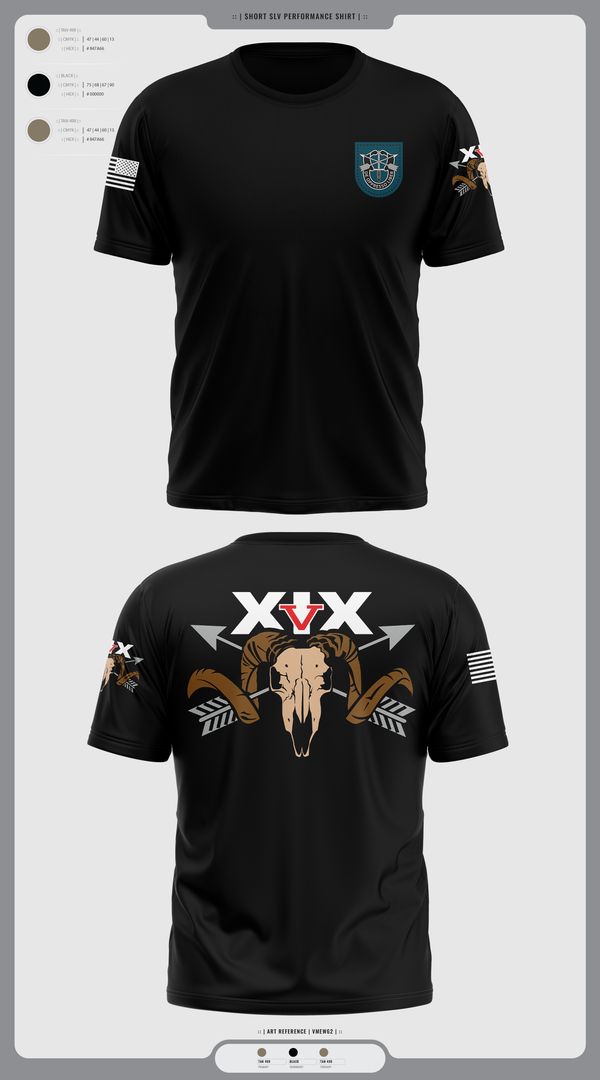 Short Sleeve Performance Shirt, 5/19th SFG, National Guard, Teamtime, Team time, sublimation, custom sports apparel, team uniforms, spirit wear, spiritwear, sports uniforms, custom shirts, team store, custom team store, fundraiser sports, apparel fundraiser