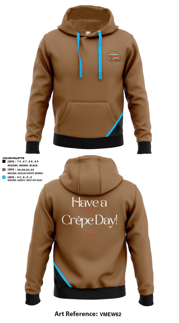 Hoodie, Crepe Avenue, , Teamtime, Team time, sublimation, custom sports apparel, team uniforms, spirit wear, spiritwear, sports uniforms, custom shirts, team store, custom team store, fundraiser sports, apparel fundraiser
