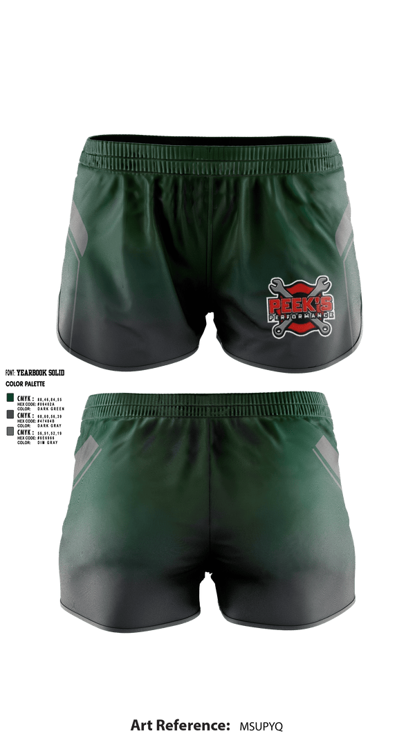 Women's Shorts, Peeks Performance, , Teamtime, Team time, sublimation, custom sports apparel, team uniforms, spirit wear, spiritwear, sports uniforms, custom shirts, team store, custom team store, fundraiser sports, apparel fundraiser