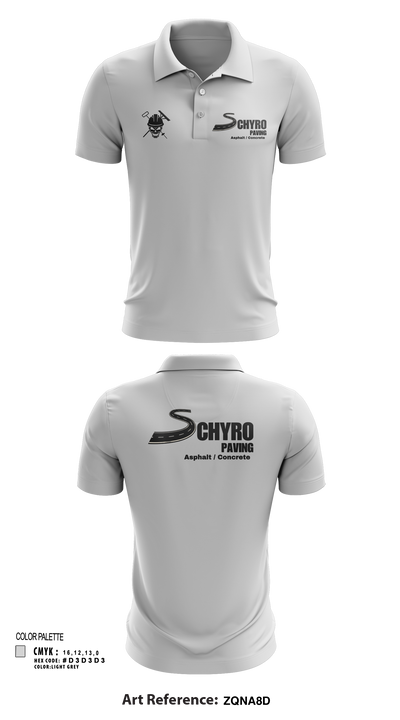Schyro paving 23957355 Short Sleeve Performance Polo - 111