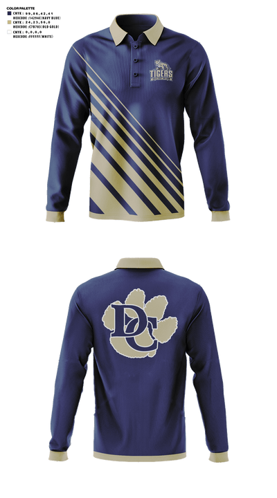 Douglas County High School Golf 70822223 Long Sleeve Performance Polo - 41