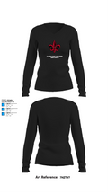 Calhoun County High School Cross Country 14080090 Women's Long Sleeve V-neck Shirt - 34