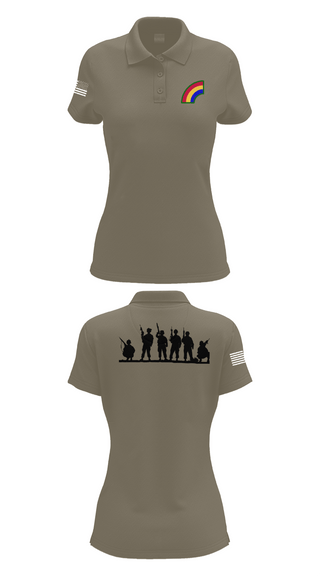 Womens Short Sleeve Performance Polo, 42ND Infantry Division, Army, Teamtime, Team time, sublimation, custom sports apparel, team uniforms, spirit wear, spiritwear, sports uniforms, custom shirts, team store, custom team store, fundraiser sports, apparel fundraiser