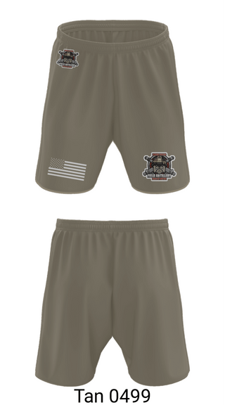 Athletic Shorts With Pockets, Bravo Battery, Army, Teamtime, Team time, sublimation, custom sports apparel, team uniforms, spirit wear, spiritwear, sports uniforms, custom shirts, team store, custom team store, fundraiser sports, apparel fundraiser