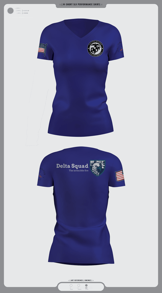 Women's Short Sleeve Vneck Shirt, Marine Corps, Marines, Teamtime, Team time, sublimation, custom sports apparel, team uniforms, spirit wear, spiritwear, sports uniforms, custom shirts, team store, custom team store, fundraiser sports, apparel fundraiser