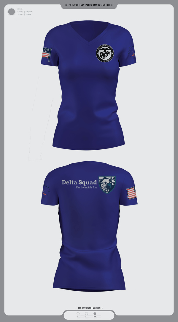Women's Short Sleeve Vneck Shirt, Marine Corps, Marines, Teamtime, Team time, sublimation, custom sports apparel, team uniforms, spirit wear, spiritwear, sports uniforms, custom shirts, team store, custom team store, fundraiser sports, apparel fundraiser