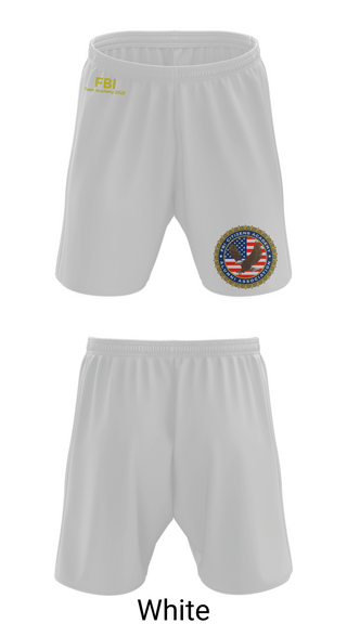 Athletic Shorts With Pockets, FBI Citizens Academy, , Teamtime, Team time, sublimation, custom sports apparel, team uniforms, spirit wear, spiritwear, sports uniforms, custom shirts, team store, custom team store, fundraiser sports, apparel fundraiser