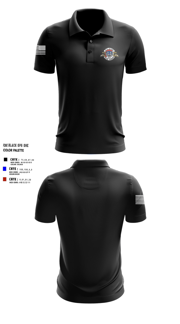 Short Sleeve Performance Polo, Delta Troop 3-17 CAV, , Teamtime, Team time, sublimation, custom sports apparel, team uniforms, spirit wear, spiritwear, sports uniforms, custom shirts, team store, custom team store, fundraiser sports, apparel fundraiser