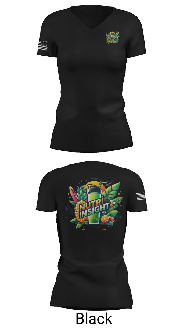 Womens Short Sleeve Vneck Shirt, Nutrinsight, , Teamtime, Team time, sublimation, custom sports apparel, team uniforms, spirit wear, spiritwear, sports uniforms, custom shirts, team store, custom team store, fundraiser sports, apparel fundraiser