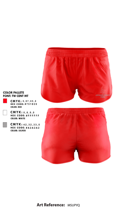 Atkinson County High School Cheer 54161209 Women's Shorts - 1